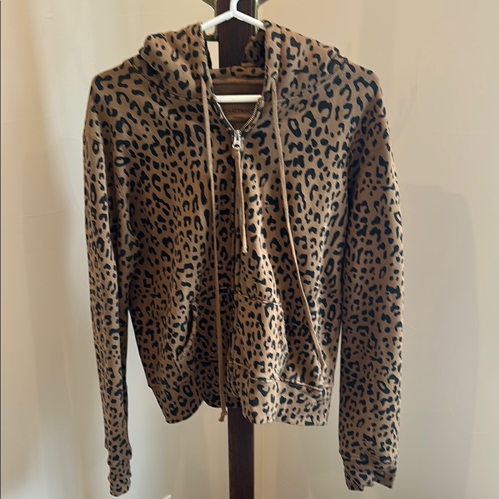 Leopard Print Hoodie by Nili Lotan